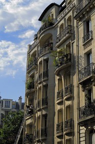 France, Paris (75), immeuble du 11 rue Francois Millet de style Art Nouveau  par Hector Guimard