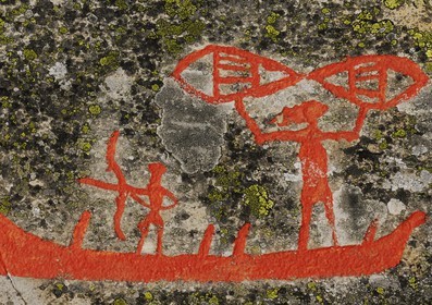 Norvège, Laponie, région du Finnmark, Alta, site des gravures rupestres, classé Patrimoine Mondial de l' UNESCO