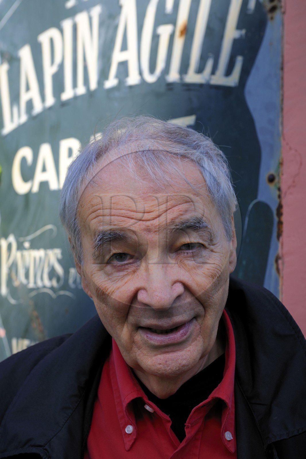 France, Paris (75), la Butte Montmartre, Yves Mathieu directeur du cabaret Au Lapin Agile