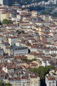 France, Rhône (69), Lyon, site historique classé Patrimoine Mondial de l'UNESCO, les pentes de la colline de la Croix-Rousse