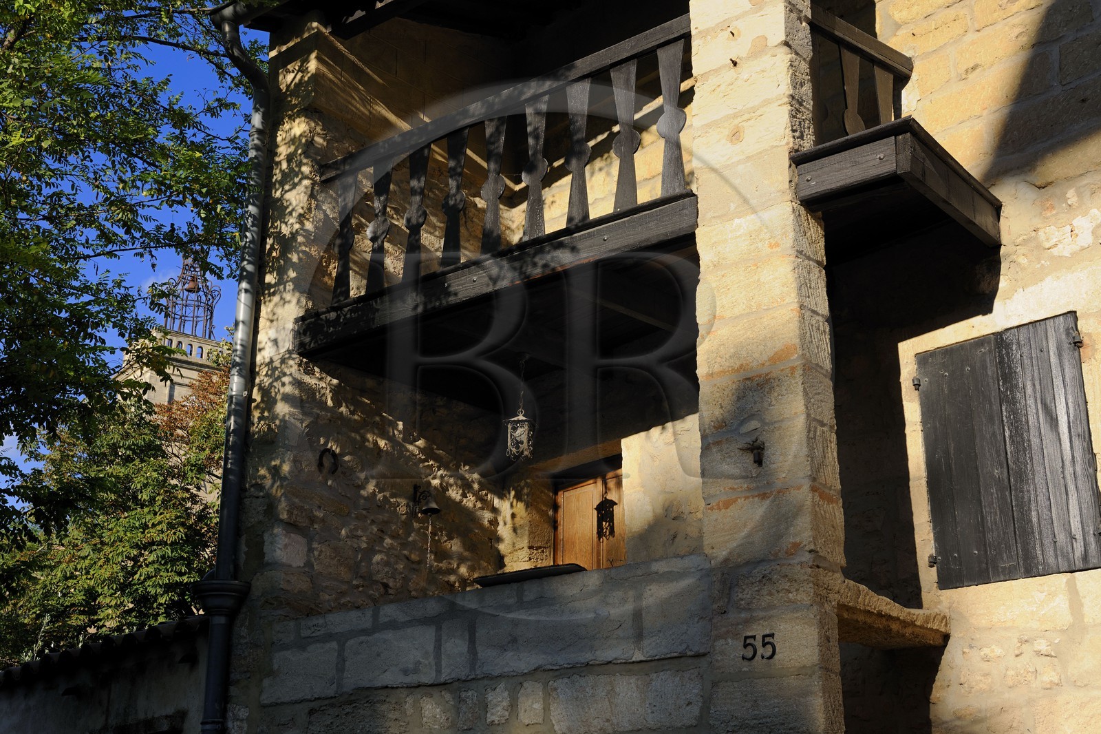 France, Gard, region of the Pays d'Uzege, village of Flaux