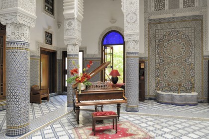 Morocco, Middle Atlas, Fez, Imperial City, Fez El Bali, medina listed as World Heritage by UNESCO, Riad Fes luxury hotel