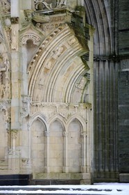 France, Manche, Cotentin, Saint Lo, Notre Dame Church bombarded in 1944
