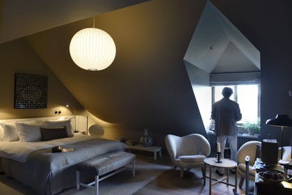 Suède, Stockholm, Hotel Ett Hem, une chambre