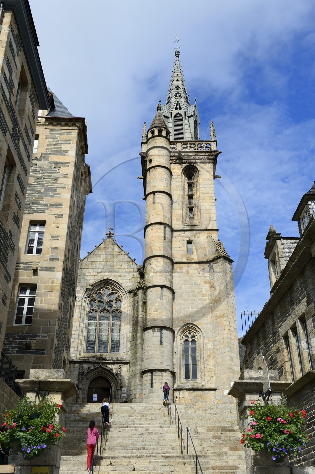 France, Finistère (29), Morlaix, l'église Saint-Melaine