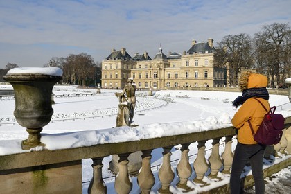 France, Paris, Saint Michel district, the Luxembourg Gardens, the Senate palace