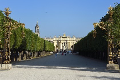 France, Meurthe et Moselle (54), Nancy, Place de la Carrière et l'Arc de Triomphe (la Porte Héré), classés Patrimoine Mondial de l'UNESCO