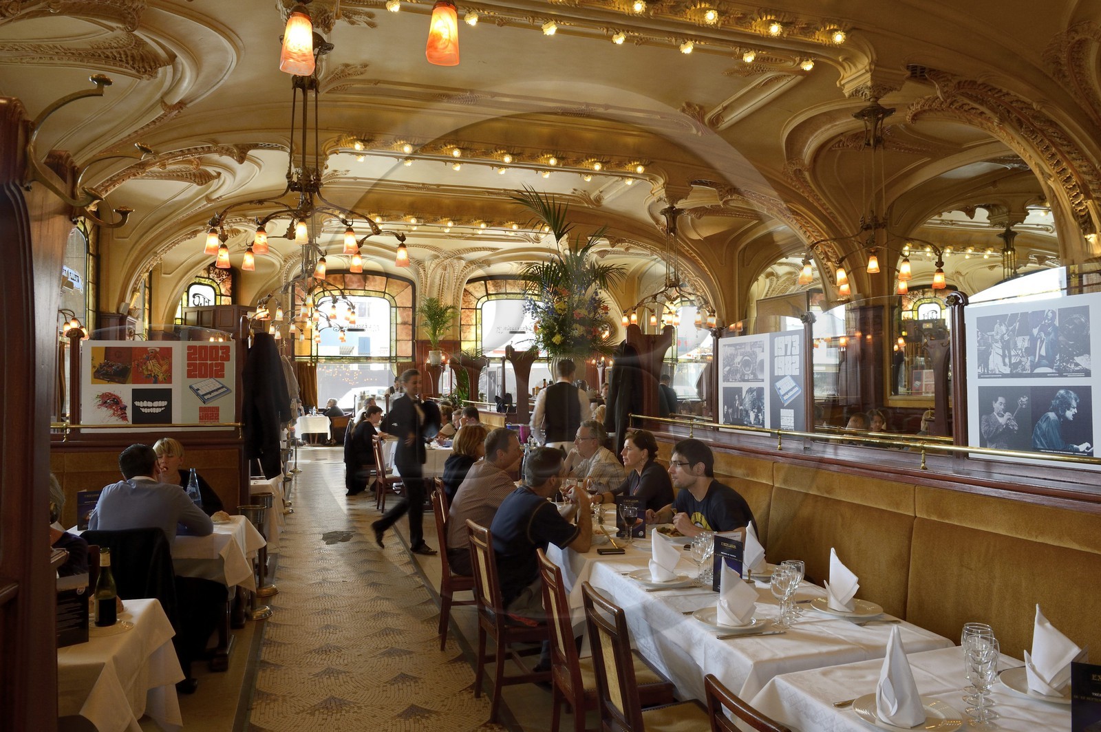 France, Meurthe-et-Moselle (54), Nancy, brasserie Flo Excelsior de 1910, Art Nouveau