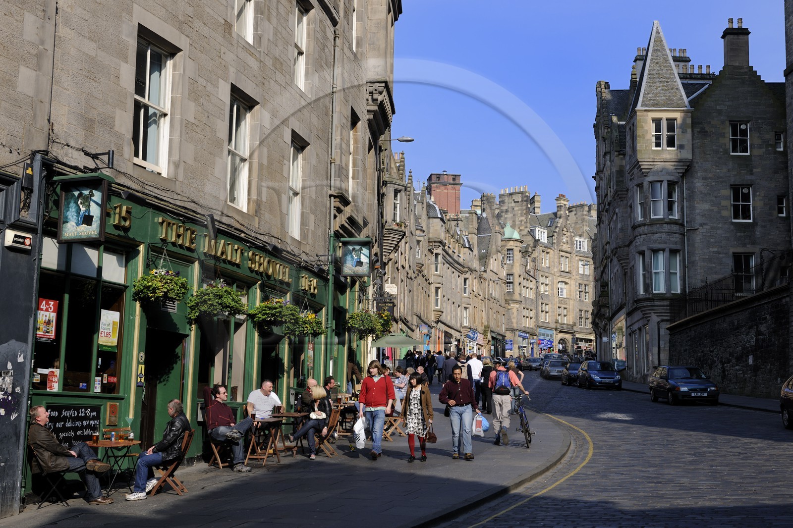 Royaume-Uni, Ecosse, Edimbourg, vieille ville, pub dans cockburn street