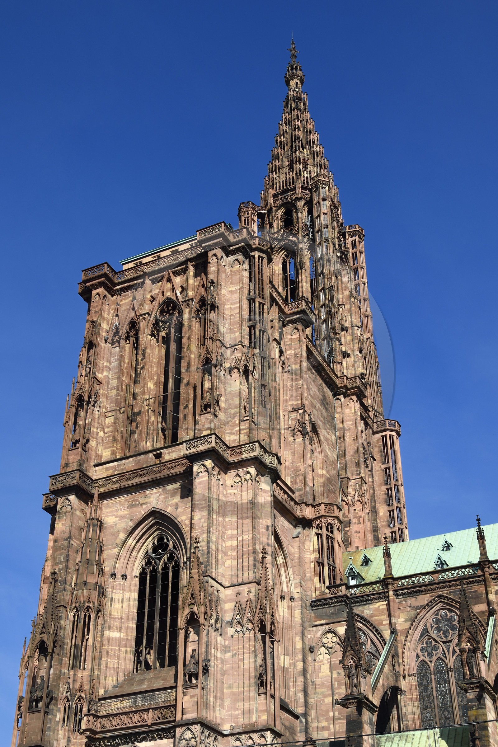 France, Bas-Rhin (67), Strasbourg, centre historique classé Patrimoine Mondial de l'UNESCO, la Cathédrale Notre Dame