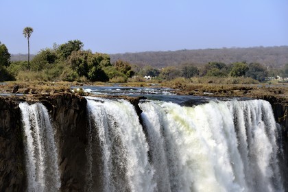 Zimbabwe, Matabeleland North Province,  Zambesi River, the Victoria Falls, listed as World Heritage by UNESCO