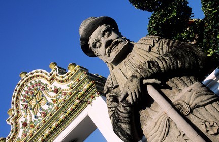 Thaïlande, Bangkok, Wat Phra Kaew situé dans l'enceinte du Palais Royal