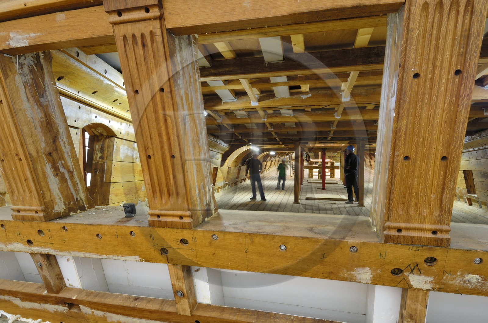 France, Charente-Maritime (17), Rochefort, le quartier de l'Arsenal, chantier de l'Hermione