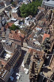 France, Bas Rhin, Strasbourg, old town listed as World Heritage by UNESCO, the Maison Kammerzell at the foot of the Notre Dame Cathedral