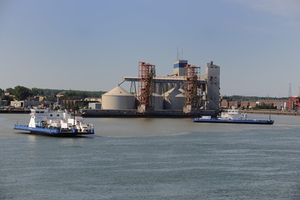 Canada, province de Québec, traversier à Sorel-Tracy sur le fleuve Saint-Laurent