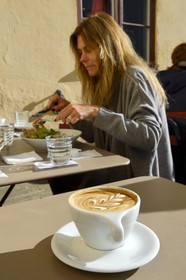 Suède, Västra Götaland, Göteborg (Gothenburg), Café Da Matteo, café crème