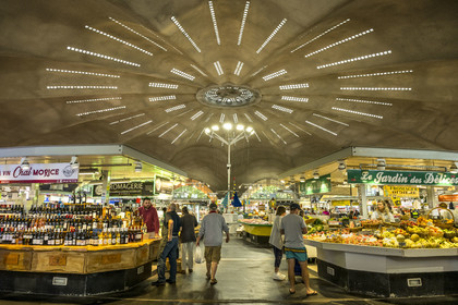 France, Charente-Maritime (17), Royan, marché central (1955) des architectes Louis Simon et André Morisseau