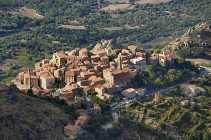 France, Haute Corse, Balagne, perched village of Speloncato