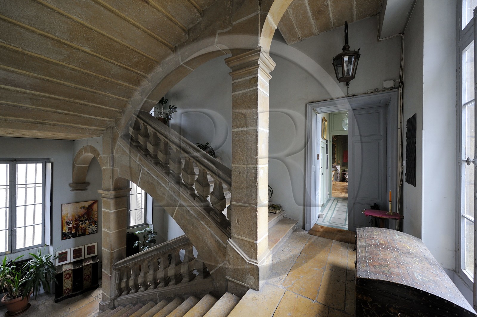 France, Côte d'Or (21), Dijon, intérieur de l'Hôtel particulier Maleteste