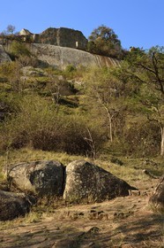 Zimbabwe, province de Masvingo, les ruines du site archéologique du Grand Zimbabwe, classé Patrimoine Mondial de l'UNESCO, Xème au XVème siècle, les Ruines de la colline (Hill Complex)