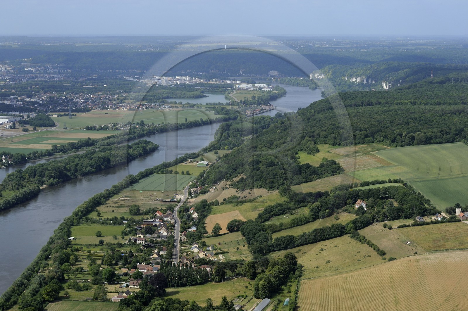 France, Seine-Maritime (76), une boucle de la Seine au sud de Rouen