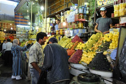Morocco, Meknes Tafilalet Region, Meknes, Imperial City, medina listed as World Heritage by UNESCO, El Hedime covered market, olives stalls