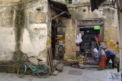 Tanzania, Zanzibar Archipelago, Unguja island (Zanzibar), Stone Town, listed as World Heritage by UNESCO, groceries in the old city in the Shangani neighborhood