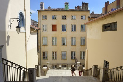 France, Rhone, Lyon, historical site listed as World Heritage by UNESCO, La Croix Rousse District, passage Thiaffait