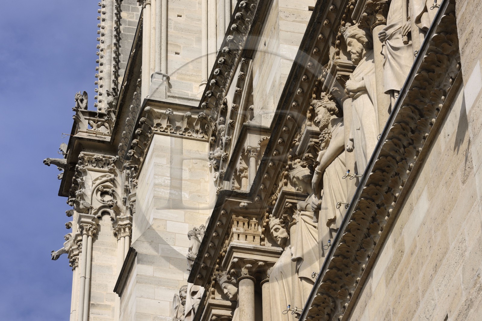 France, Paris (75), île de la Cité, la cathédrale Notre-Dame, la galerie des rois