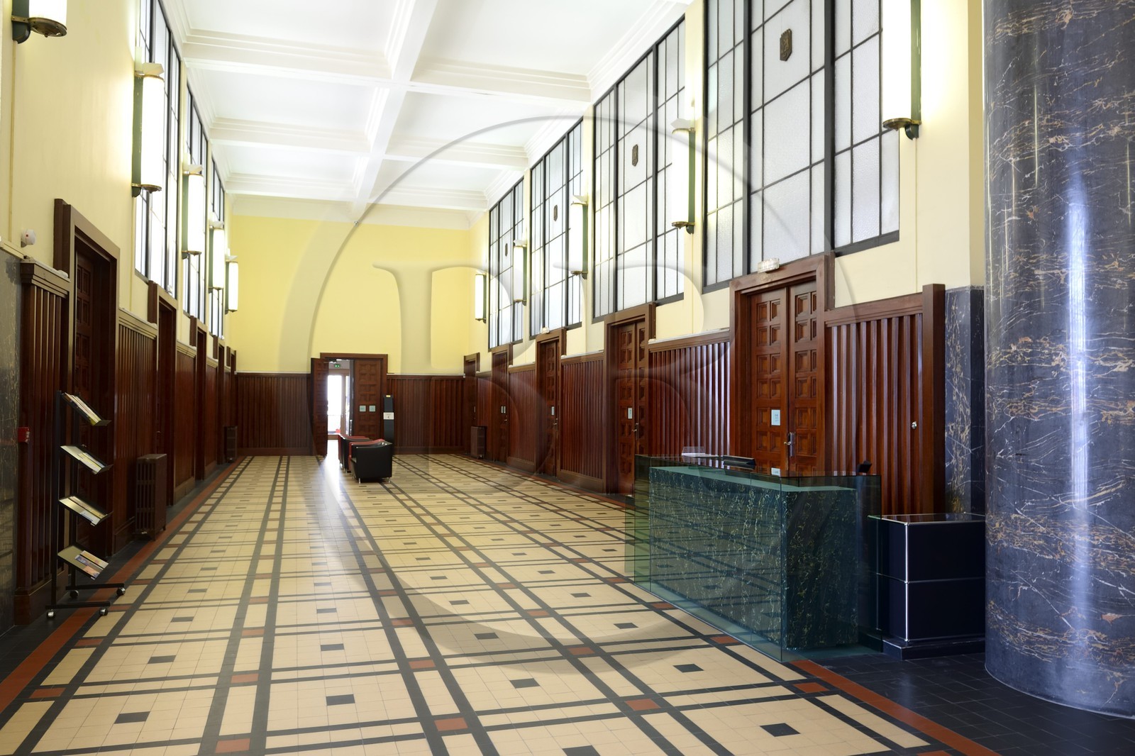 France, Rhône (69), Villeurbanne, ensemble architectural des gratte-ciel construit de 1927 à 1934, l’hôtel de Ville