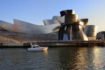 Spain, Basque Country Region, Vizcaya Province, Bilbao, the Guggenheim Museum designed by Frank Gehry