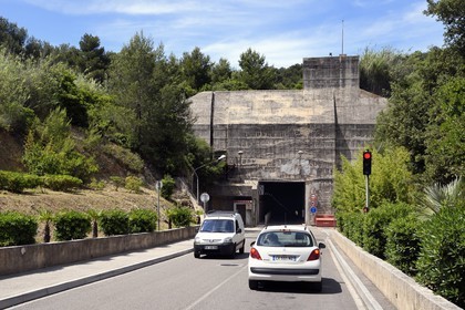 France, Var (83), région de Toulon, Saint-Mandrier-sur-Mer, Pole Ecoles Méditerranée (PEM) de la Marine, tunnel de liaison construit par les allemands pendant la seconde guerre mondiale