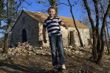 France, Var (83), Provence Verte, Bras, vers Saint-Maximin-la-Sainte-Baume, la maison d'hôtes Le Peyrourier, une campagne en Provence