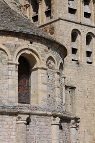 France, Aude, village of Caunes-Minervois, Benedictine abbey founded in 780