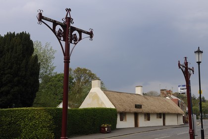 Royaume-Uni, Ecosse, Ayrshire, Ayr, Alloway village de Robert Burns, le Burns cottage, humble chaumière qui fut sa maison natale