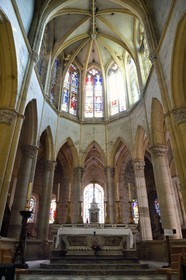 France, Allier (03), former province of Bourbonnais, Souvigny, the cluniac priory church of Saints Peter and Paul (prieuré Saint-Pierre-et-Saint-Paul), ducal necropolis of the Dukes of Bourbon