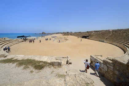 Israel, Haifa District, Caesarea (Caesarea Maritima), ruins of Caesarea, the Roman hippodrome
