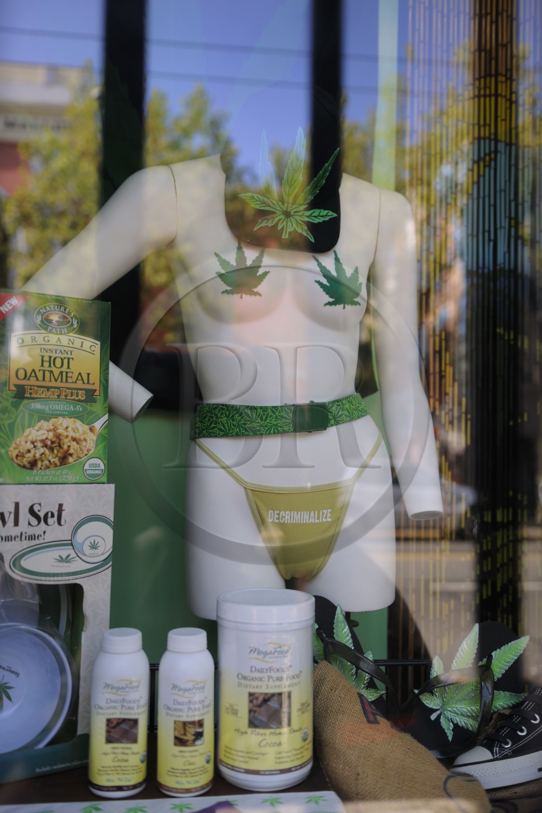 Etats-Unis, Californie, San Francisco, quartier anciennement hippie de Haight Ashburry, produits de marijuana