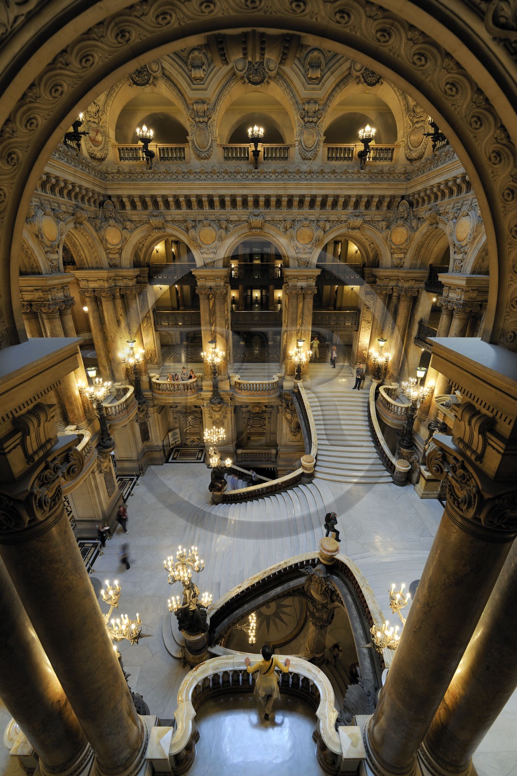 France, Paris (75), l'Opéra Garnier, le Grand Escalier France, Paris (75), l'Opéra Garnier, le Grand Escalier