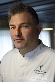 France, Haut-Rhin (68), Kaysersberg, Jerome Jaegle, chef du restaurant Alchémille