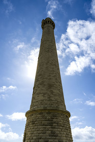 France, Finistère, Abers Country (Pays des Abers), Ile Vierge (Virgin Island) in the Lilia archipelago, the Virgin Island lighthouse, the tallest lighthouse in Europe at 82.5 meters