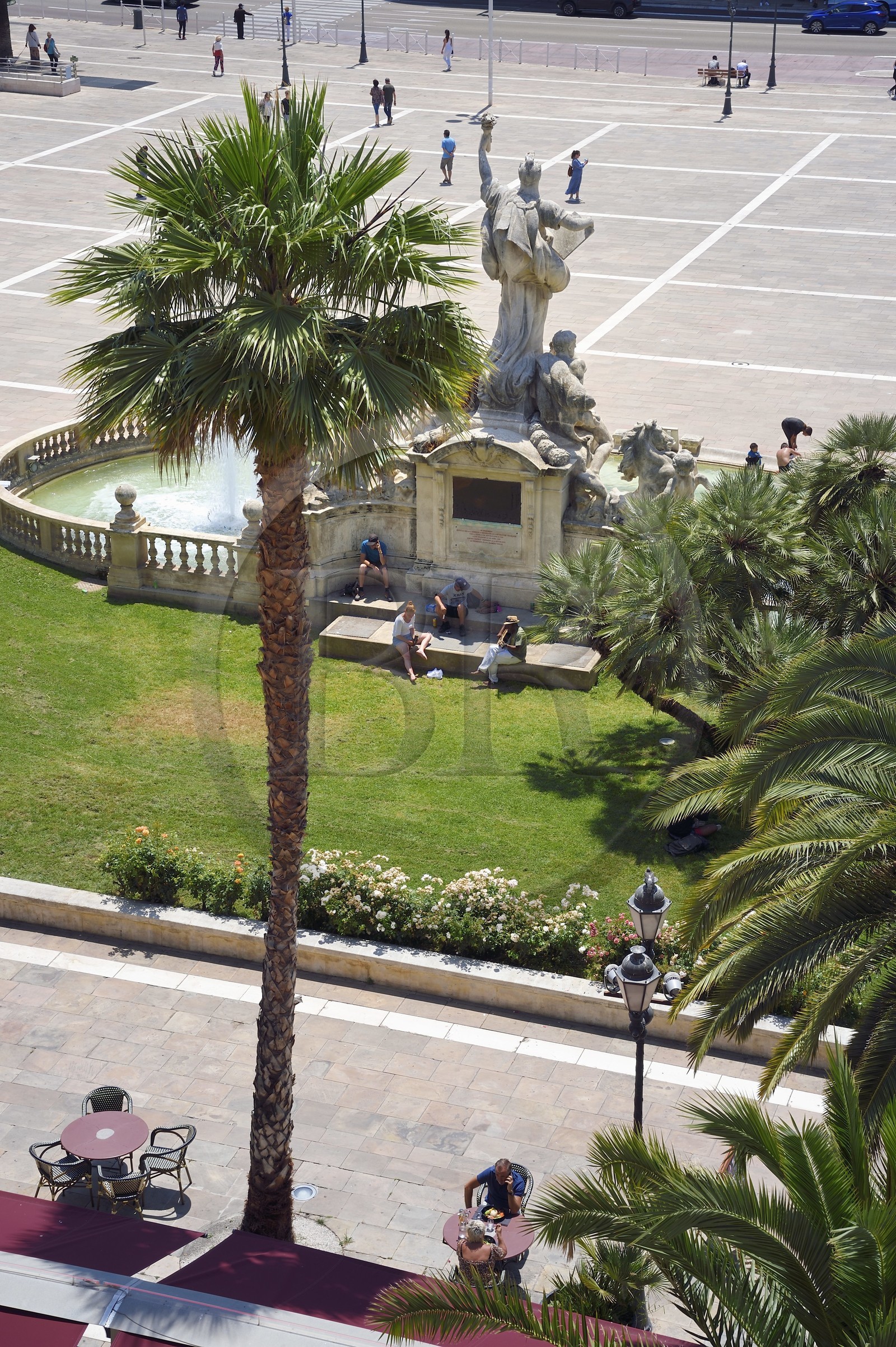 France, Var (83), Toulon, la fontaine de la Fédération sur la place de la Liberté