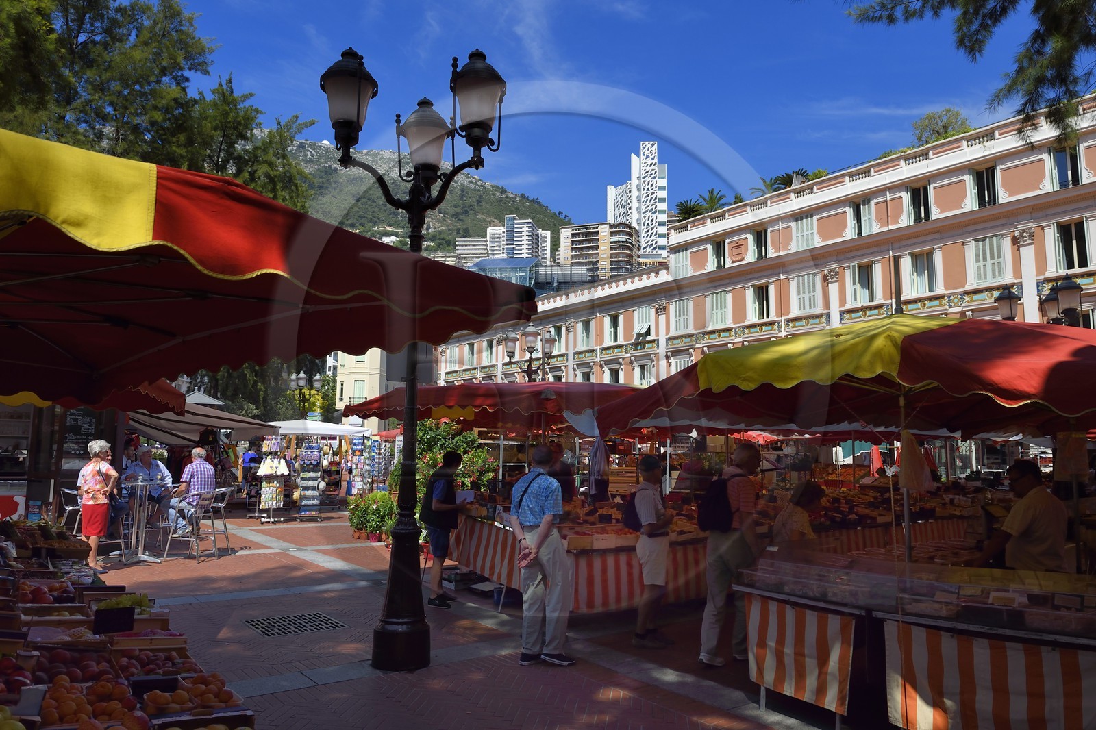 Principauté de Monaco, Monaco, place d'Armes, Marché de la Condamine