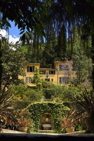 France, Alpes-Maritimes, Menton, the garden Serre de la Madone and the villa of Major Lawrence Johnston