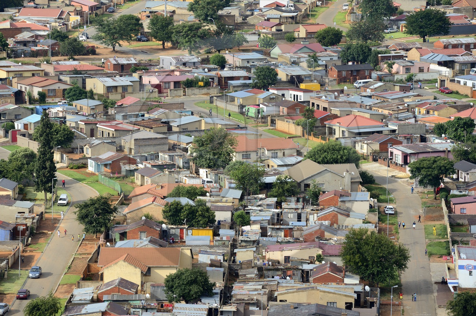 Afrique du Sud, province de Gauteng, Johannesburg, Soweto, le quartier d'Orlando dans le township