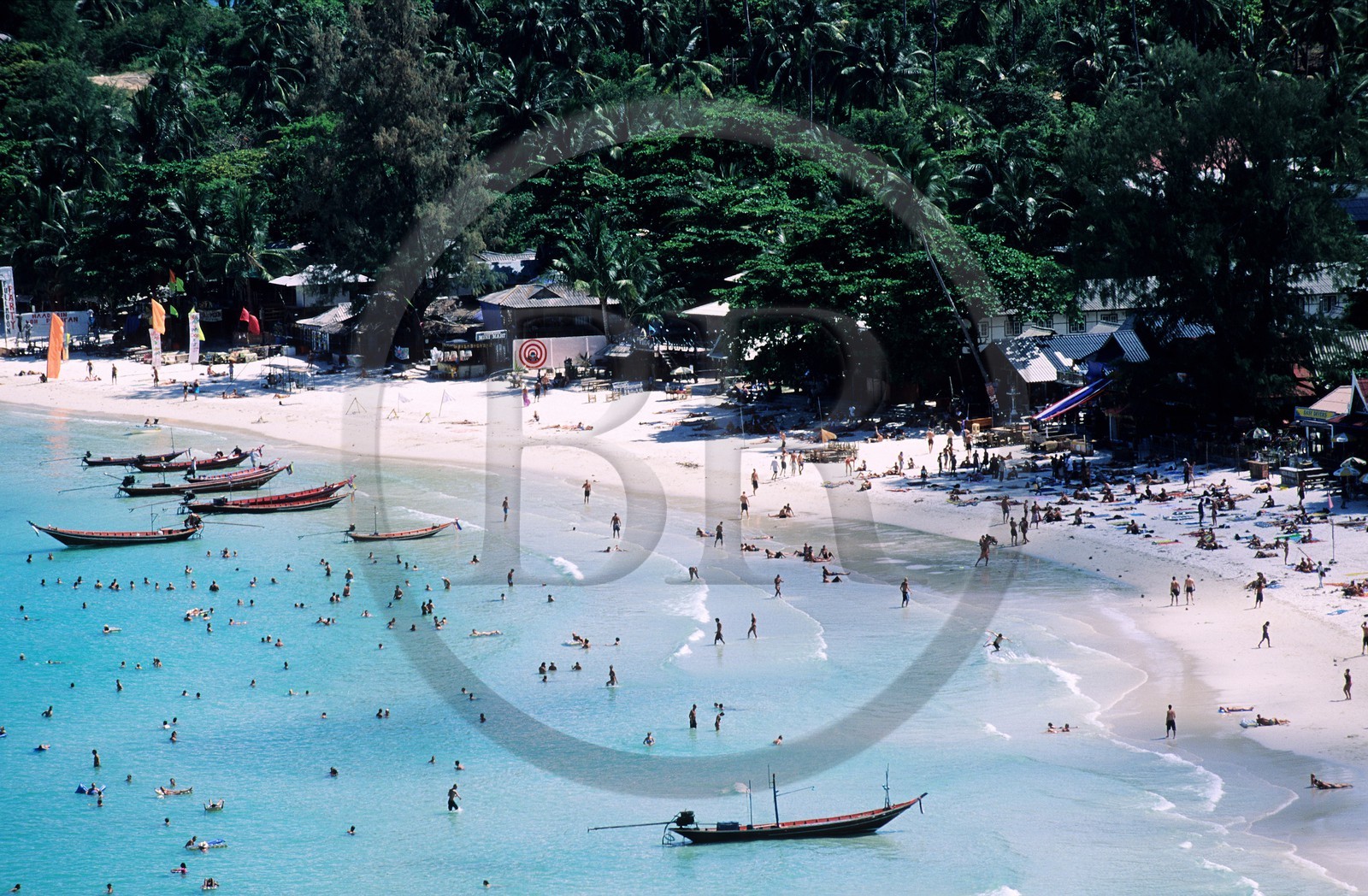Thaïlande, Archipel îles Samui, île de Koh Pha-Ngan, la plage de Had Rin
