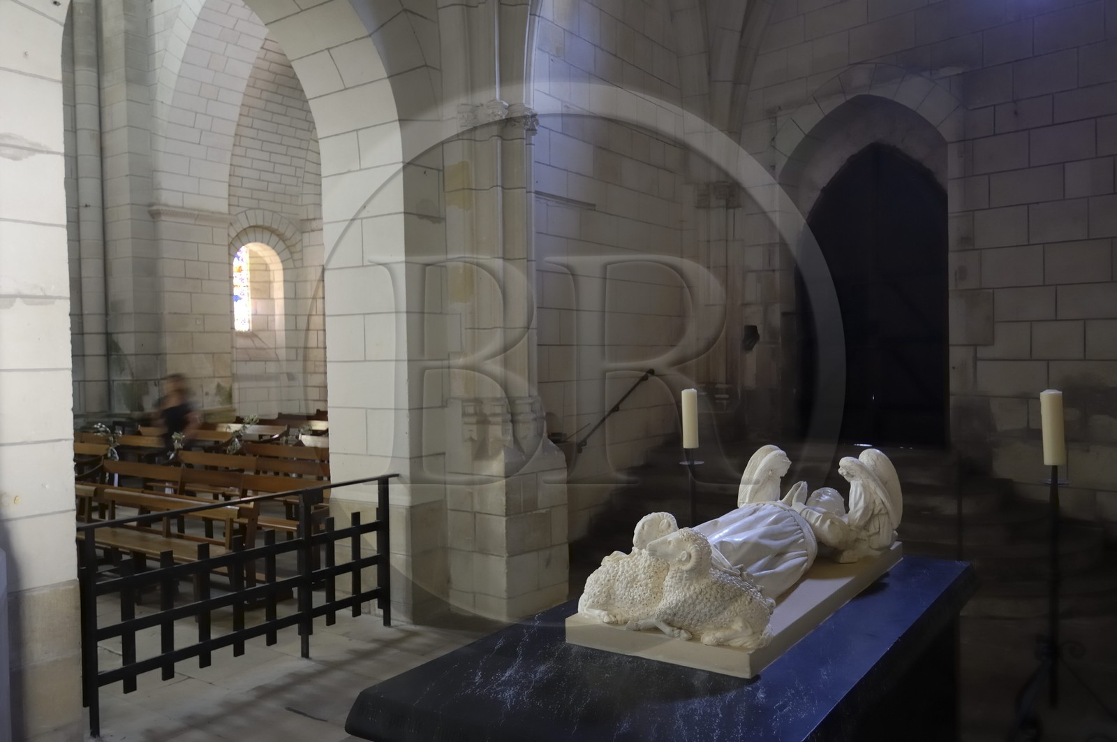 France, Indre-et-Loire (37), Loches, tombe d'Agnes Sorel au chateau