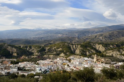 Espagne, Andalousie, Province d'Almeria, Alcolea dans la region des Alpujarras, la Sierra Nevada en arrière plan