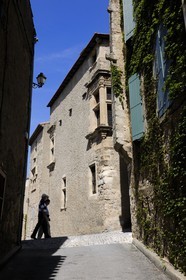 France, Aude, village of Caunes-Minervois, the mansion Hotel Sicard (14th century)