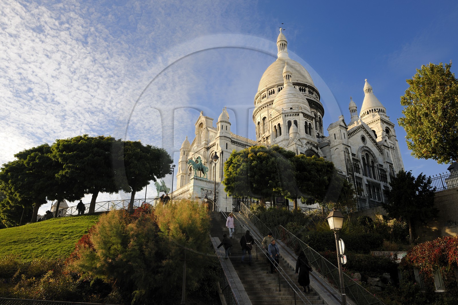 France, Paris (75), le Sacré Coeur sur la Butte Montmartre
